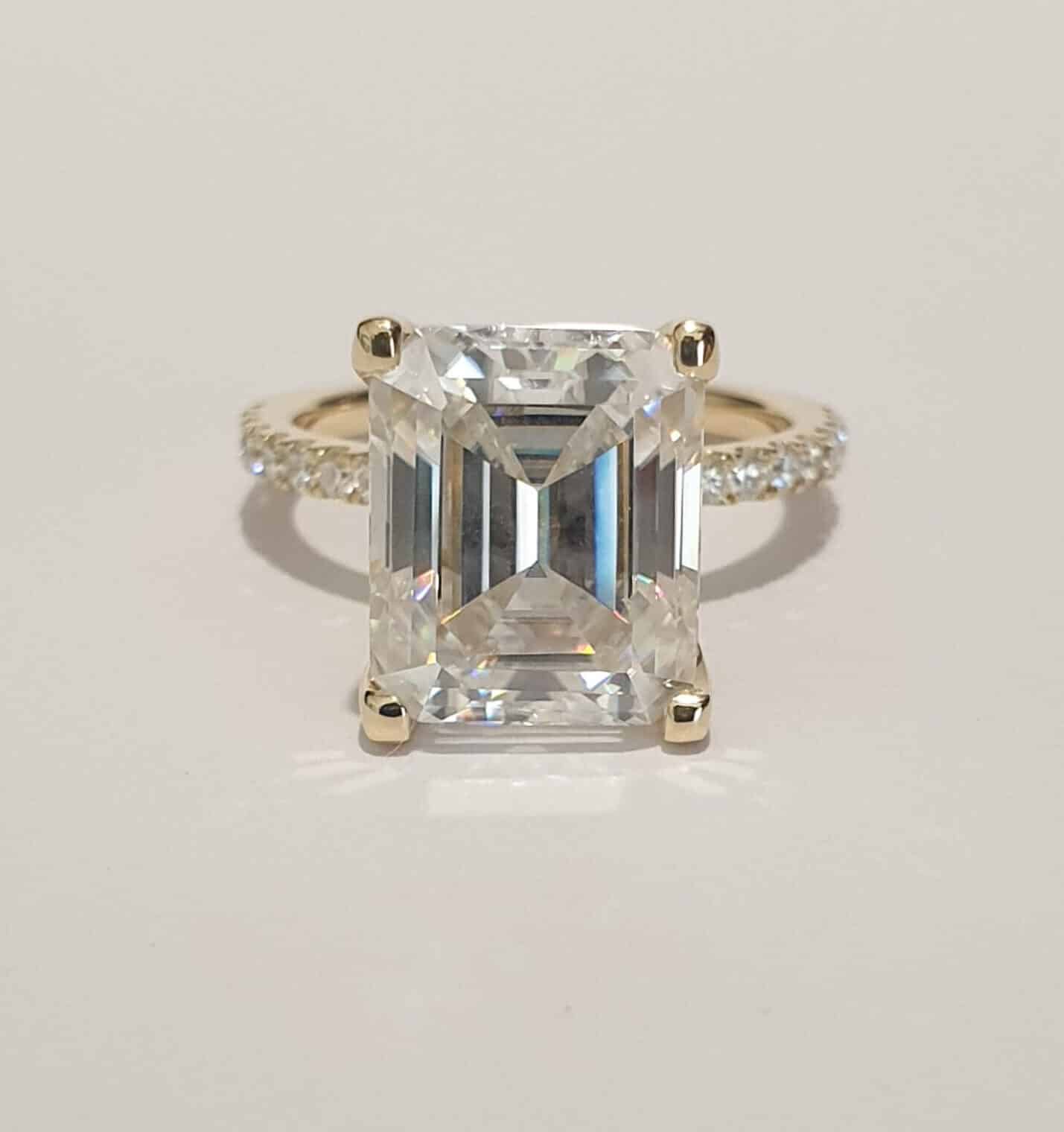 aurupt jewellers custom moissanite engagement ring brisbane