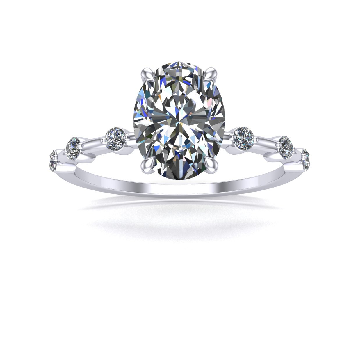 aurupt jewellers oval engagement ring