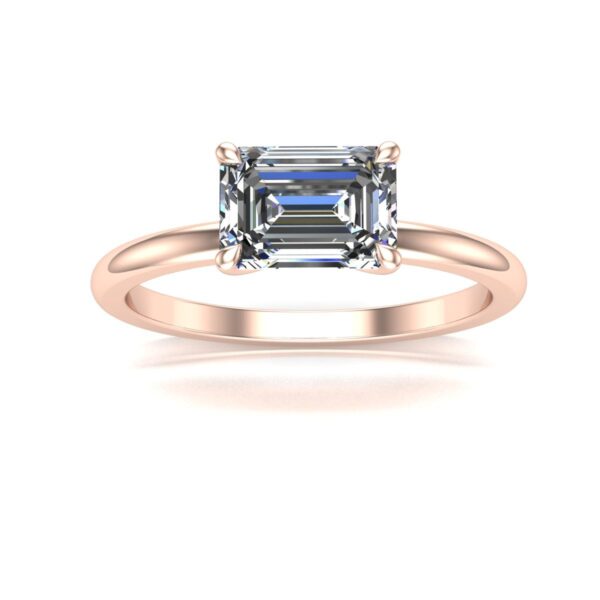 aurupt jewellers emerald cut diamond engagement ring