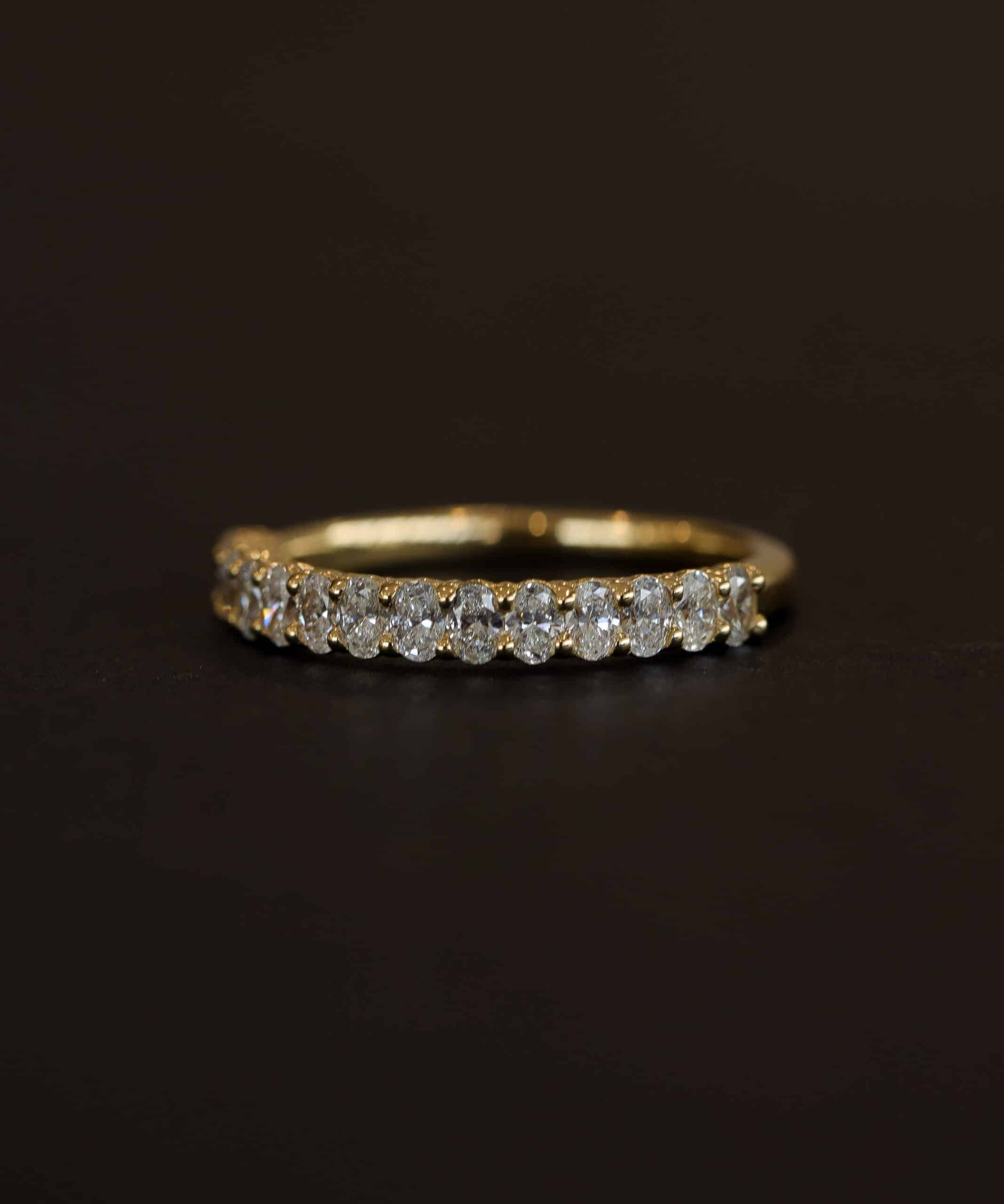 aurupt jewellers oval diamond wedding band