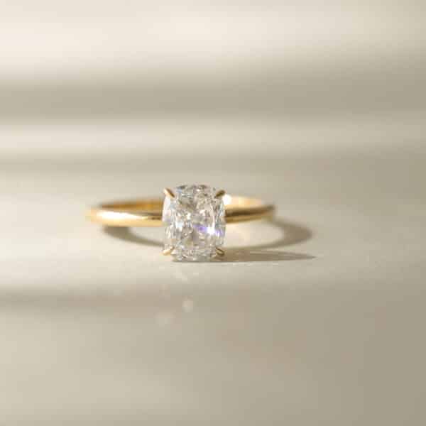 aurupt jeweller cushion cut diamond engagement ring brisbane