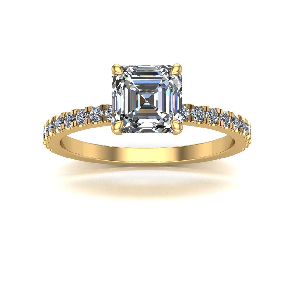 Asscher Nova Engagement Ring - Aurupt Jewellers