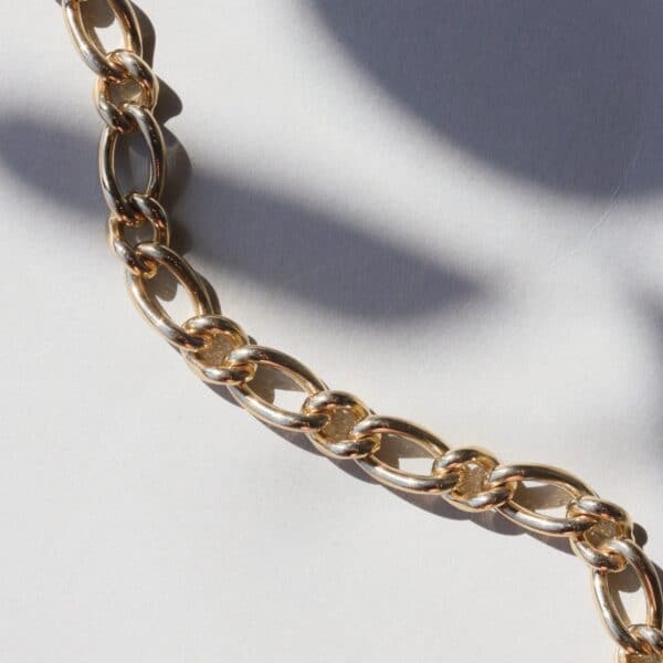 9ct Yellow Gold Figaro Bracelet