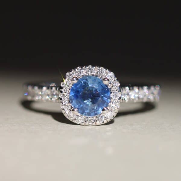 Sapphire engagement