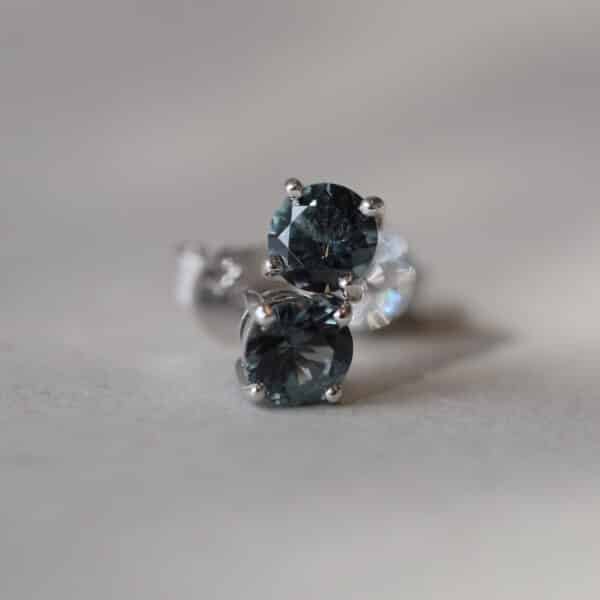 Green Spinel Studs