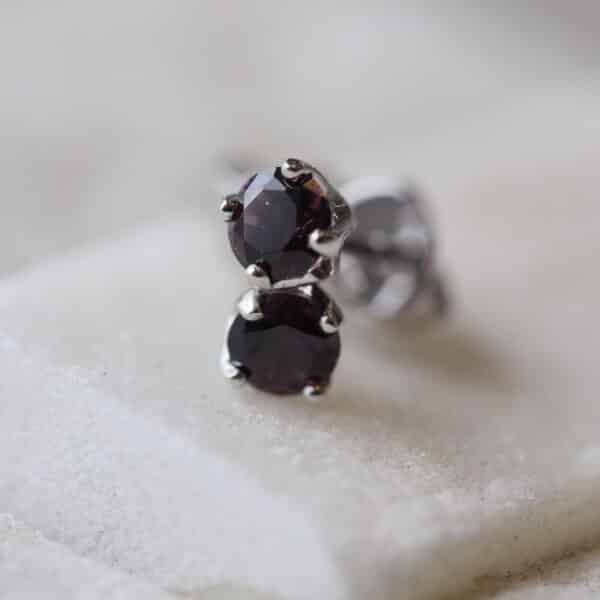 Purple Spinel Studs