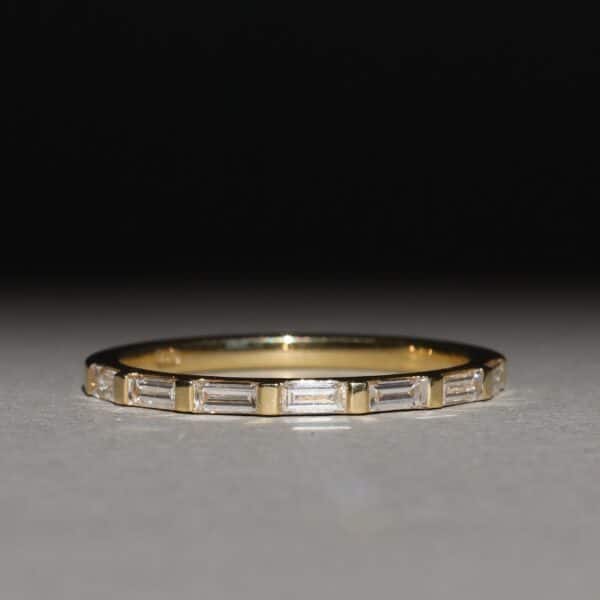 EAST - WEST Baguette Diamond Band