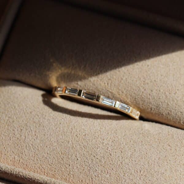 EAST - WEST Baguette Diamond Band