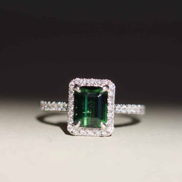 NESTA - Emerald Cut Green Tourmaline