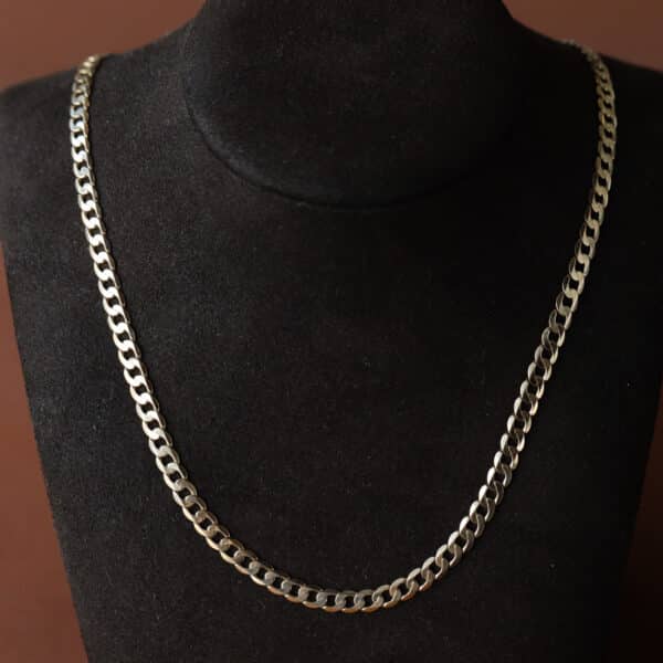 Flat Curb Chain - 9ct Yellow Gold